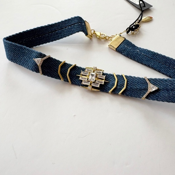 Noir NYC garland denim choker - Picture 4 of 4